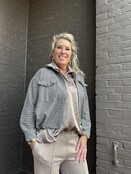 Jas Julia bruin/zwart