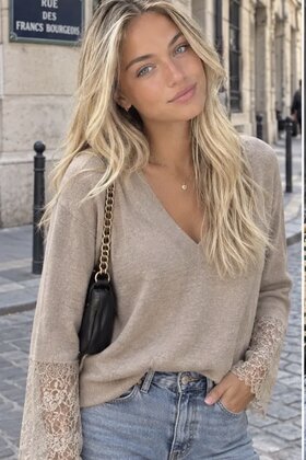 Trui Bianca beige