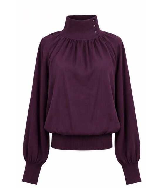 Top Col Saskia burgundy