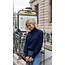 Top Col Saskia blauw