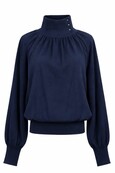 Top Col Saskia blauw