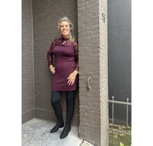 Jurk Lauren aubergine