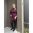 Jurk Lauren aubergine