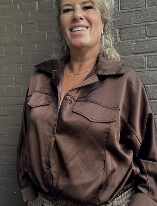 Blouse Mabel bruin