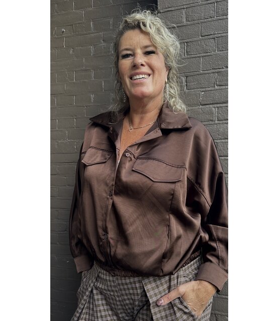 Blouse Mabel bruin