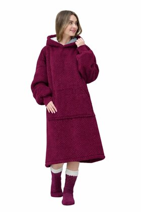Jurk teddy  Sparkle Bordeaux