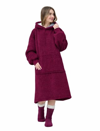 Jurk teddy  Sparkle Bordeaux
