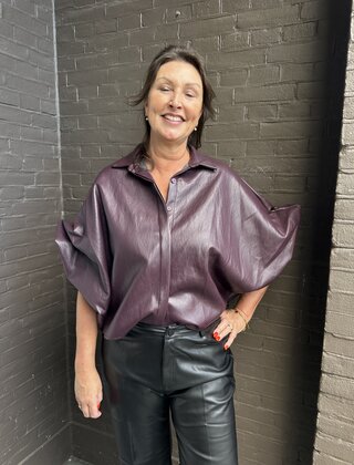 Blouse Kate Leer Burgundy