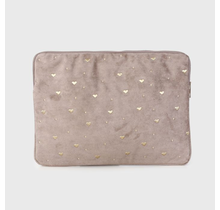 Laptop hoes hartjes beige
