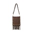 Tas Fringle studs bruin