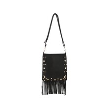 Tas Fringle studs zwart