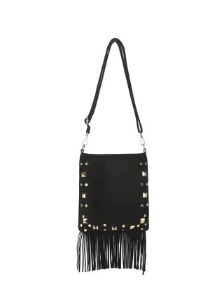 Tas Fringle studs zwart
