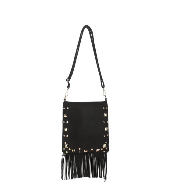 Tas Fringle studs zwart