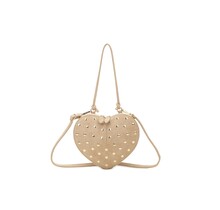 Tas Hart studs beige