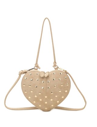Tas Hart studs beige