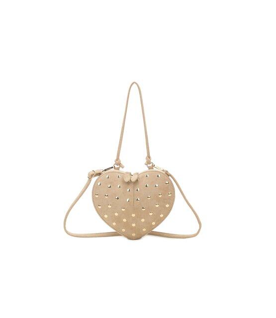 Tas Hart studs beige