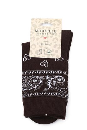 Sokken Paisley bruin