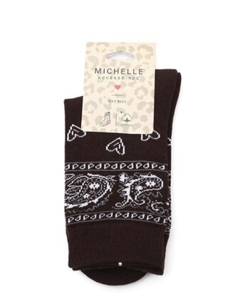 Sokken Paisley bruin