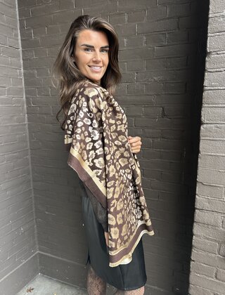 Sjaal Glamour bruin