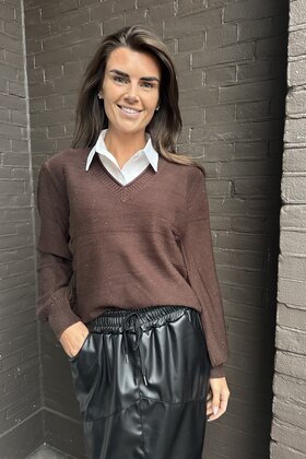 Trui Marjolijn bruin