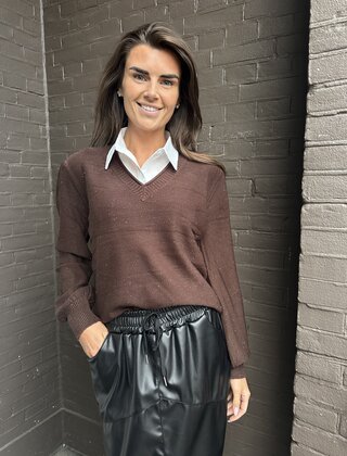 Trui Marjolijn bruin