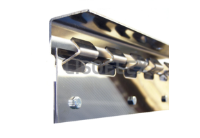 Industriële RVS "Kapstok" ophangrails complete set incl. montagemateriaal