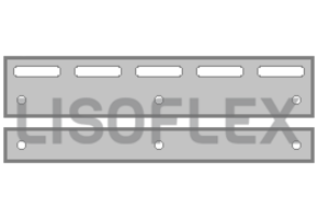 RVS Clips, Montageclips of Ophangplaatjes voor "Hook-on" Ophangsysteem - 20 cm