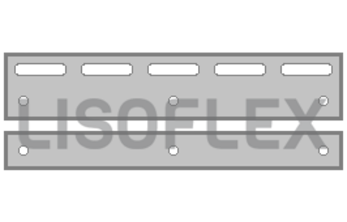 RVS Clips, Montageclips of Ophangplaatjes voor "Hook-on" Ophangsysteem - 20 cm