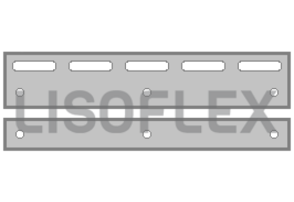 RVS Clips, Montageclips of Ophangplaatjes voor "Hook-on" Ophangsysteem - 20 cm