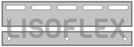 RVS Clips, Montageclips of Ophangplaatjes voor "Hook-on" Ophangsysteem - 20 cm