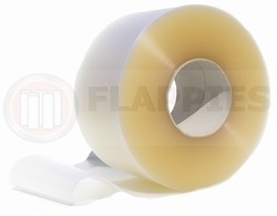 Pvc op de rol 30cm breed 3mm dik rol a 50 meter Transparant Mat