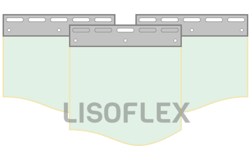 Strokengordijn op Maat - Kant en Klaar - MAT Transparant pvc stroken 200x2mm