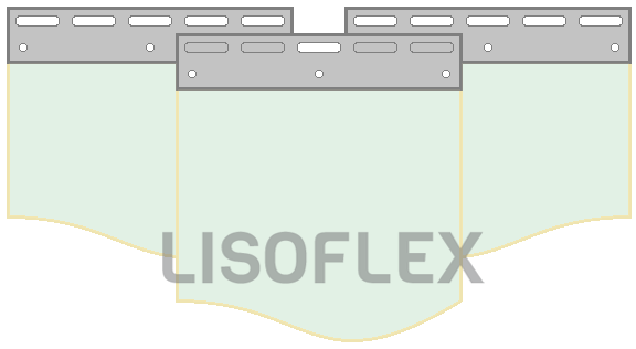 Strokengordijn op Maat - Kant en Klaar - MAT Transparant pvc stroken 300x3mm