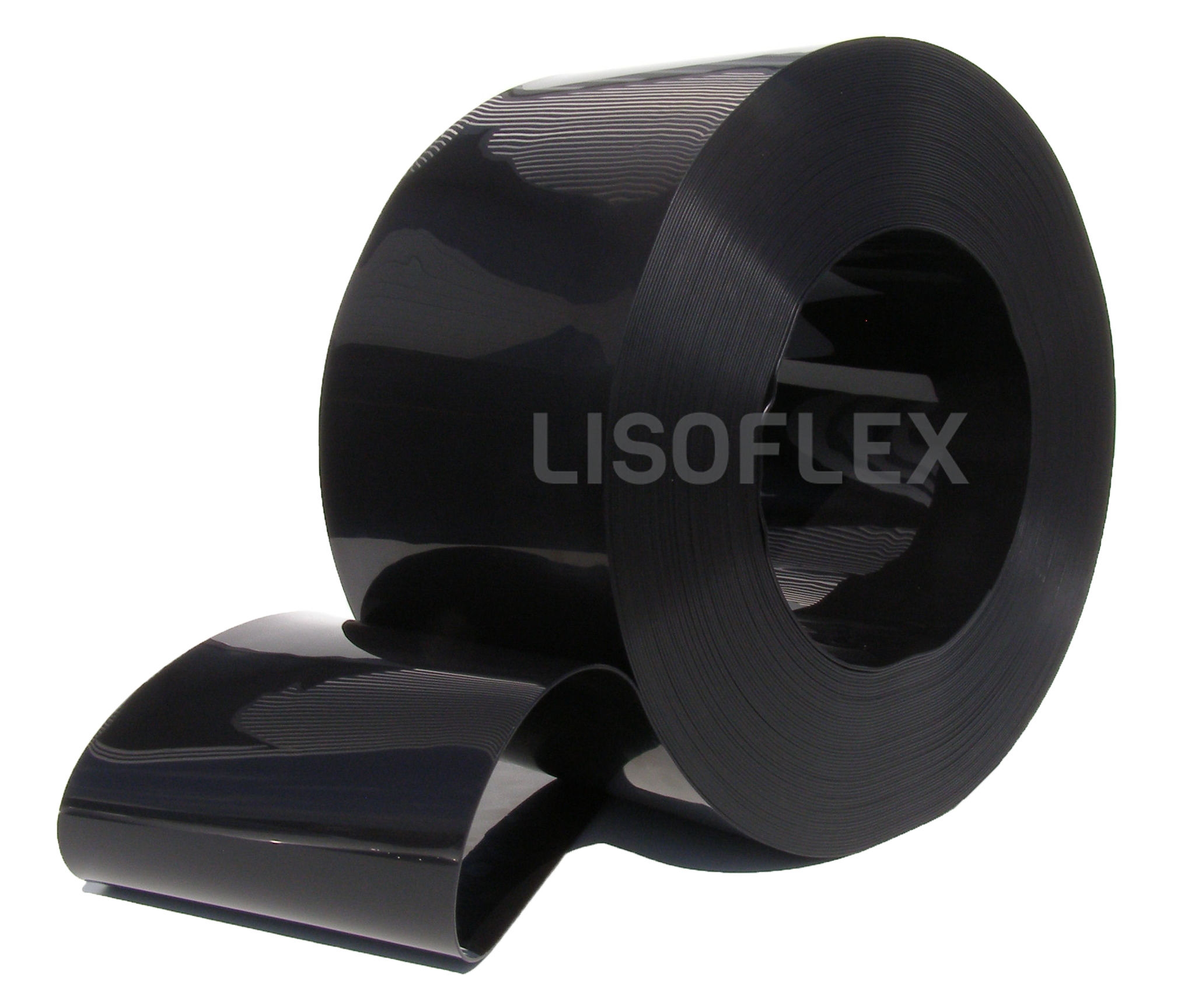 Pvc op de rol 30cm breed 3mm dik rol a 50 meter Zwart