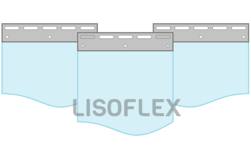 Strokengordijn op Maat - Kant en Klaar - Diepvrieskwaliteit Transparant pvc stroken 300x3mm