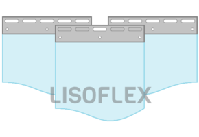 Strokengordijn voor Koelcel - Op maat gemaakt - Transparant pvc stroken 200x2mm