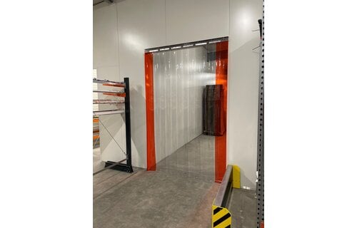 Strokengordijn op Maat - Kant en Klaar - Transparant pvc stroken 200x2mm