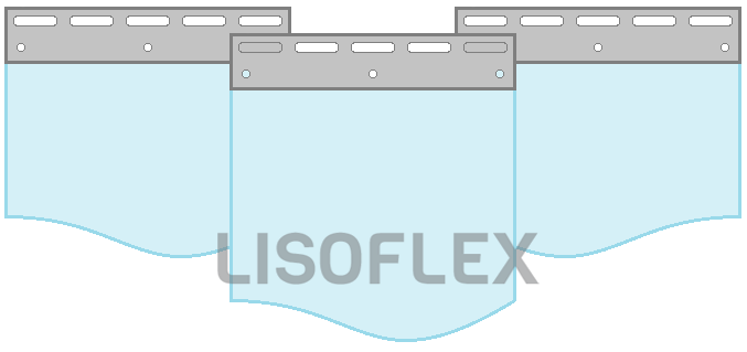 Strokengordijn op Maat - Kant en Klaar - Antistatisch Transparant pvc stroken 200x2mm