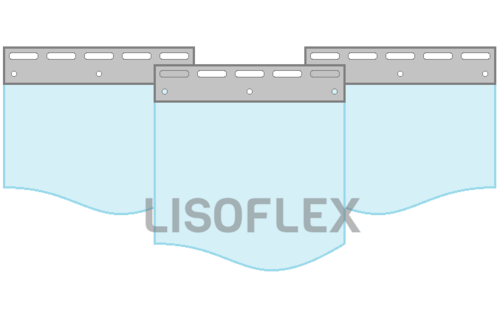 Strokengordijn op Maat - Kant en Klaar - Antistatisch Transparant pvc stroken 300x3mm