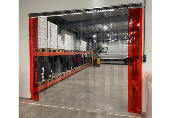 Strokengordijn op Maat - Kant en Klaar - Transparant pvc stroken 300x3mm