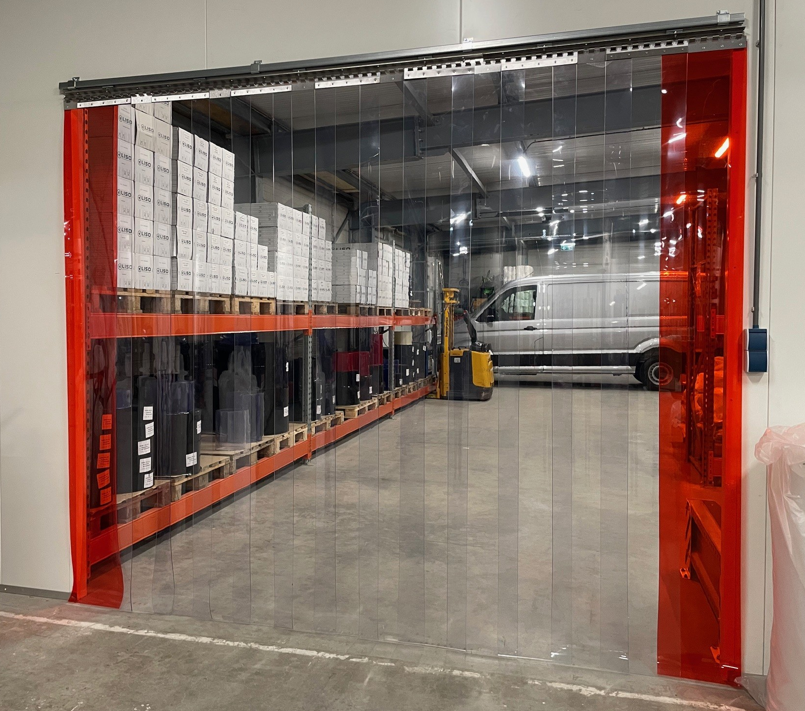 Strokengordijn op Maat - Kant en Klaar - Transparant pvc stroken 300x3mm