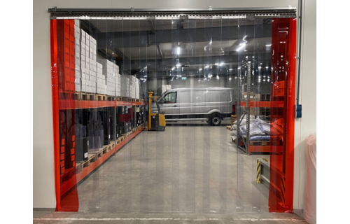 Strokengordijn op Maat - Kant en Klaar - Transparant pvc stroken 300x3mm