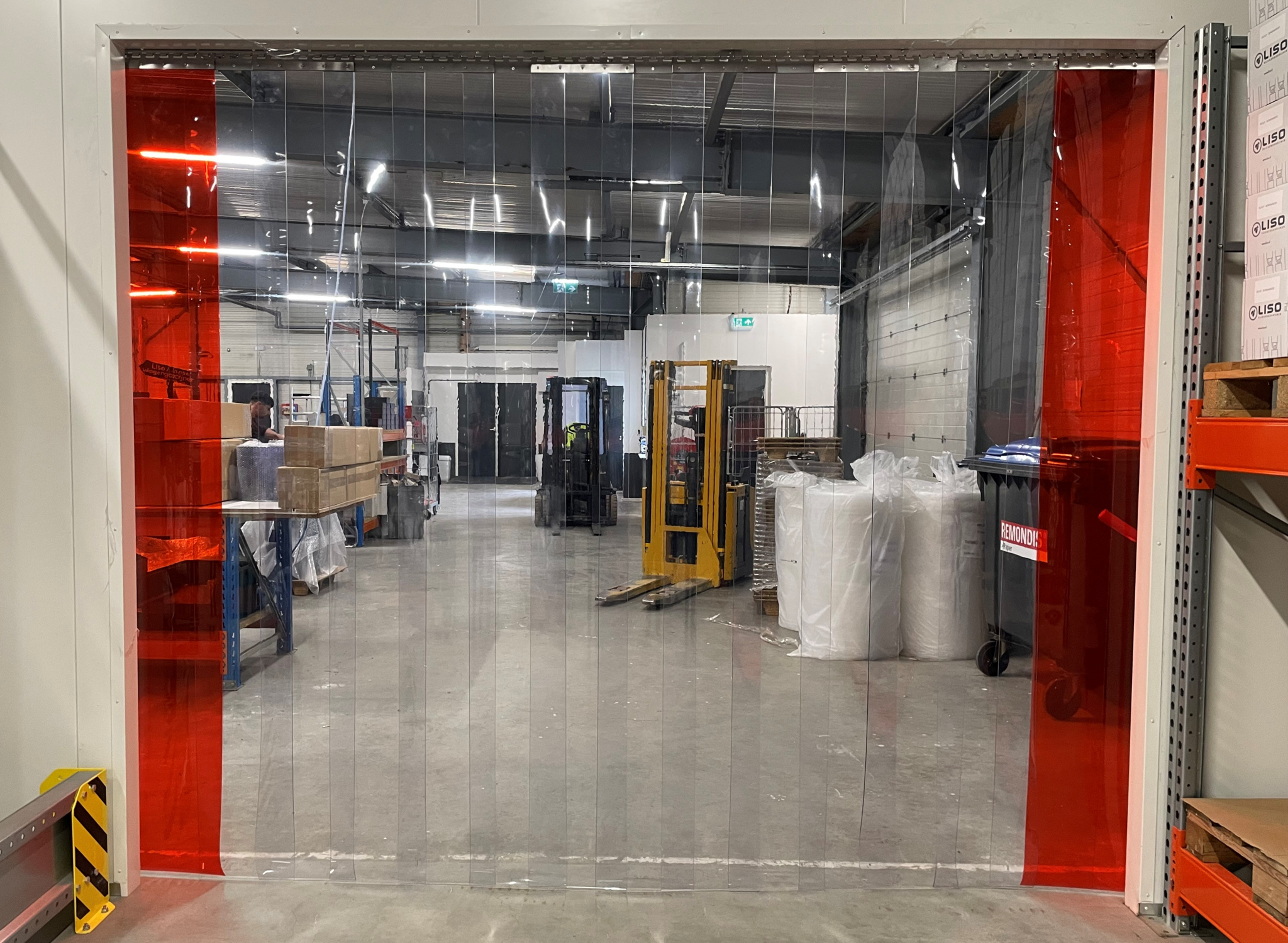 Strokengordijn op Maat - Kant en Klaar - Transparant pvc stroken 300x3mm