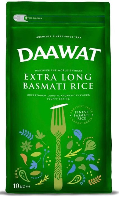Green Extra Long Basmati Rice 10kg Green Extra Long Basmati Rice 10kg