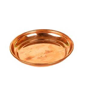 Copper Pooja Plate Small