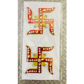 Swastik Red (Big-1Pair)