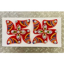 Swastik Red (Medium-1Pair)