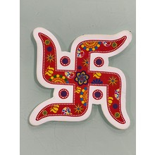 Swastik Paper Sticker (Big-1 Pair)