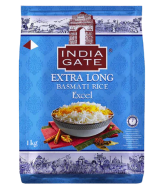Extra Long Basmati Rice Excel 1kg