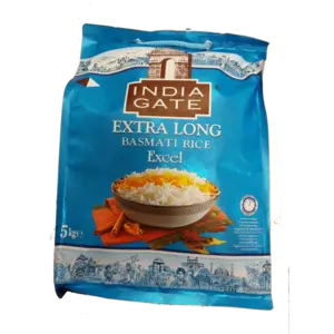 India Gate Extra Long Basmati Rice Excel 5kg